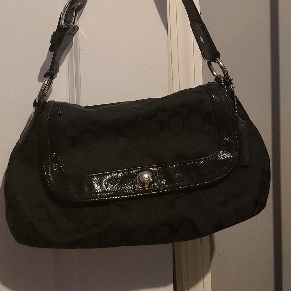 Black Coach Hand Bag
